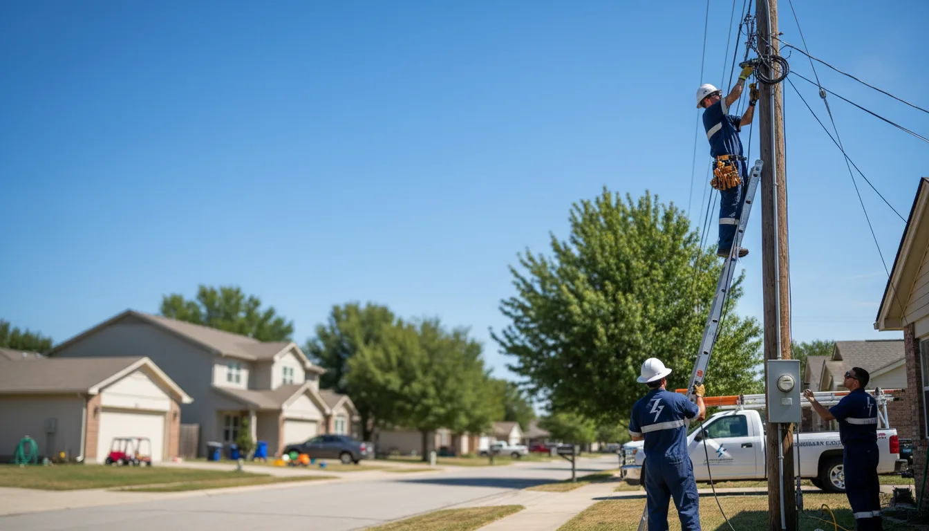 Residential electrician providing installation services in Garnett, KS